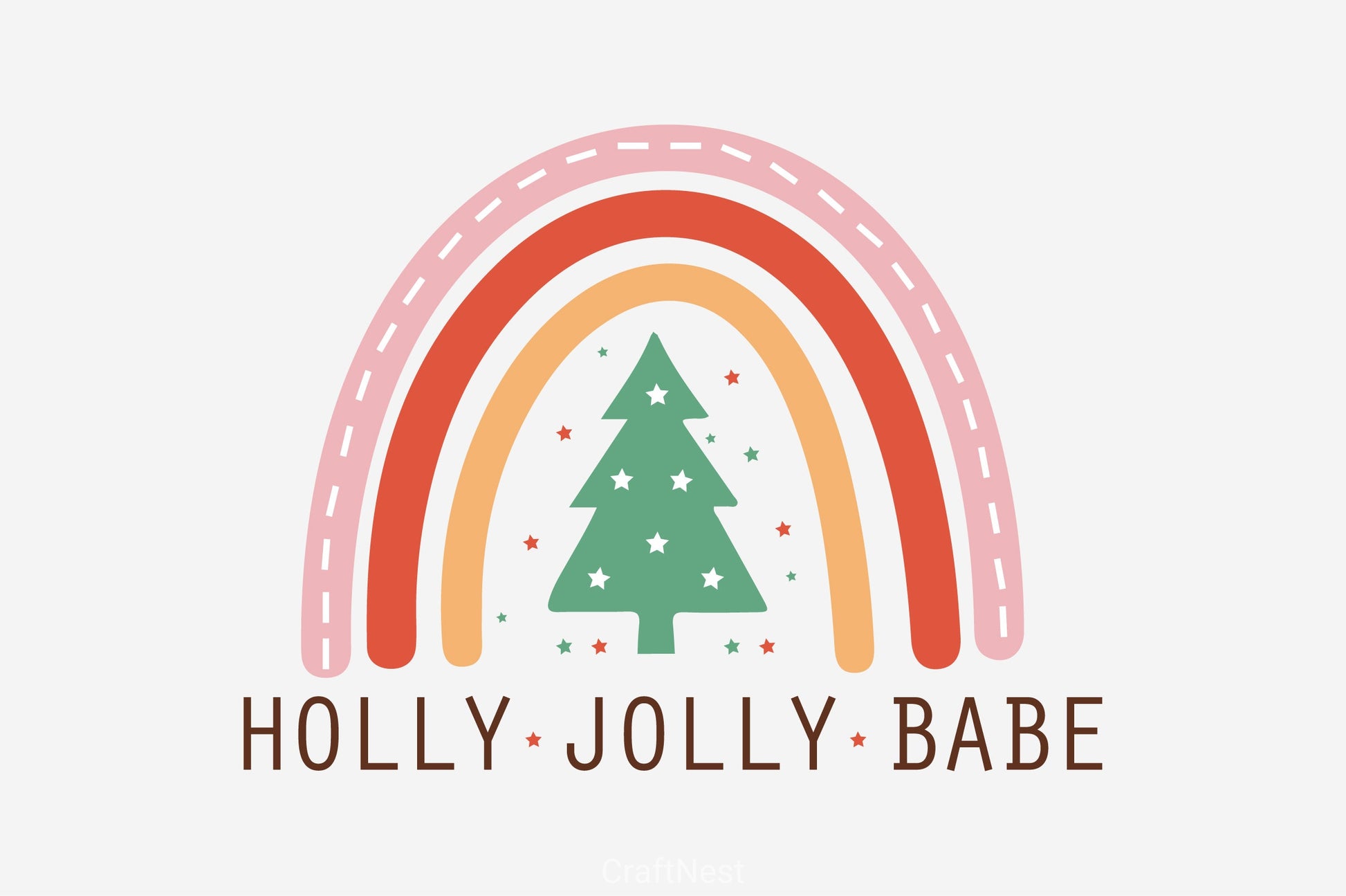 Christmas Rainbow Clipart Bundle 2 - CraftNest - Digital Crafting and Art