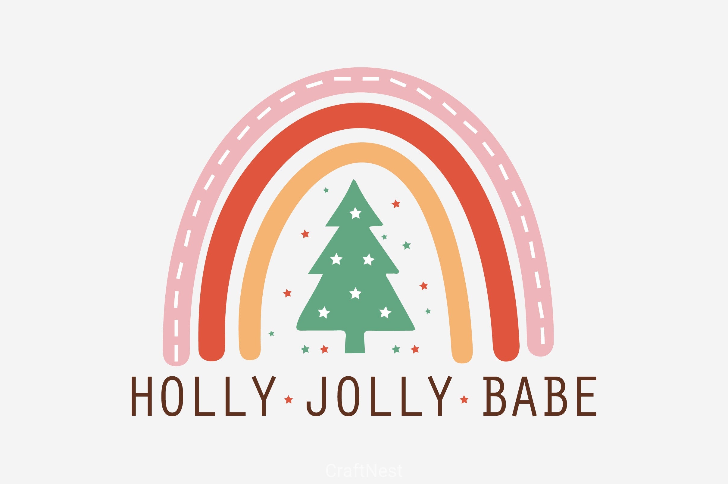 Christmas Rainbow Clipart Bundle 2 - CraftNest - Digital Crafting and Art