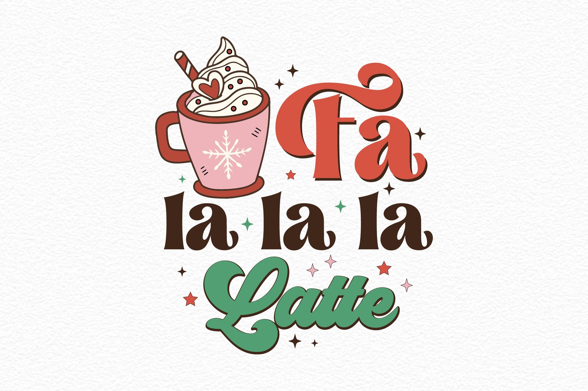 Fa La La La Latte Clipart Bundle - CraftNest - Digital Crafting and Art