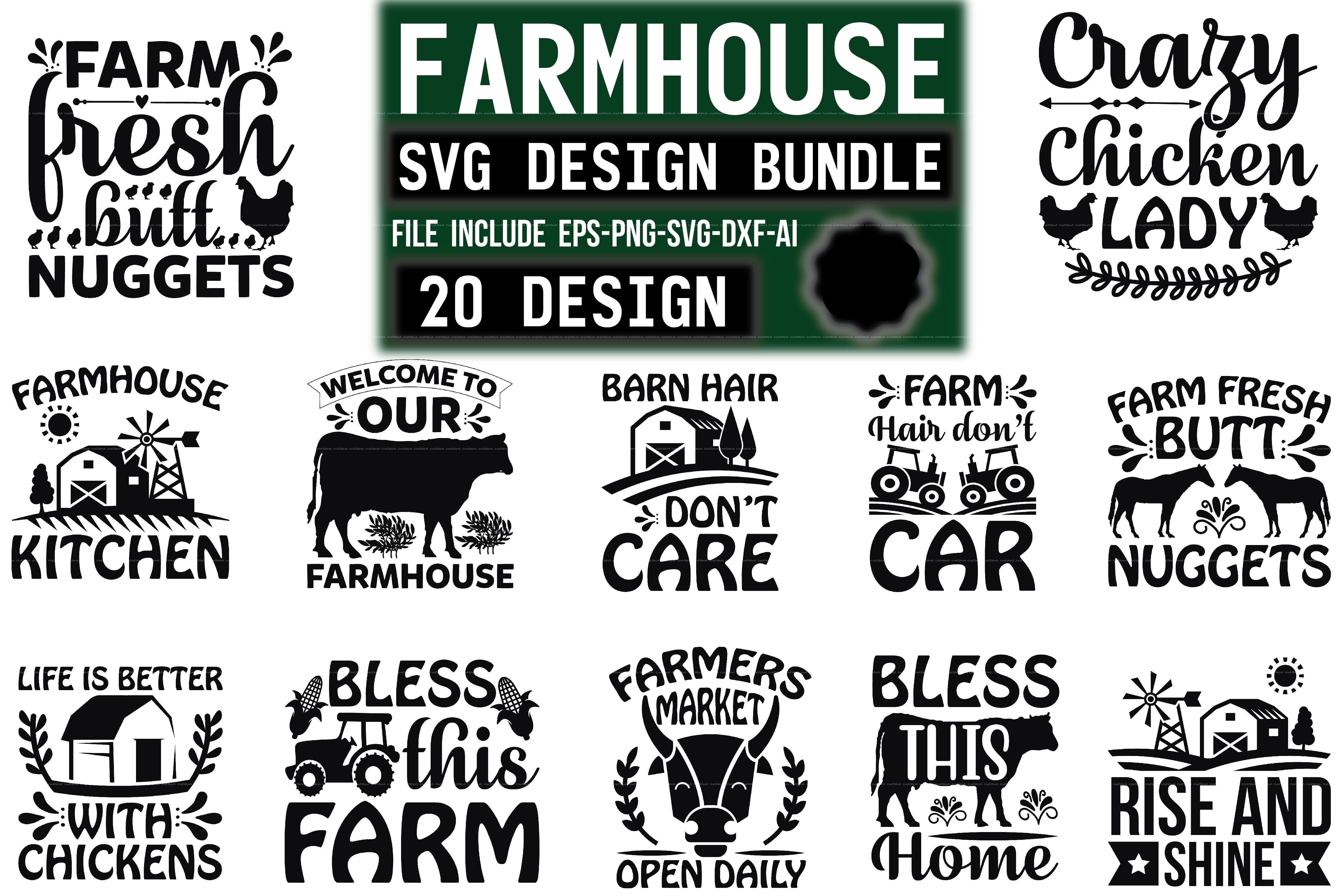 Farmhouse Design SVG Bundle 3