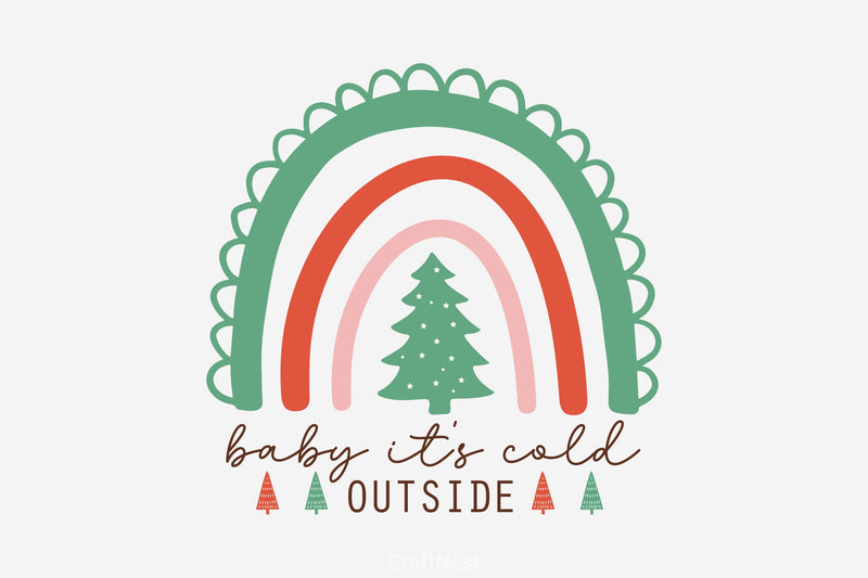 Baby It's Cold Outside SVG Bundle - CraftNest - Digital Crafting and Art