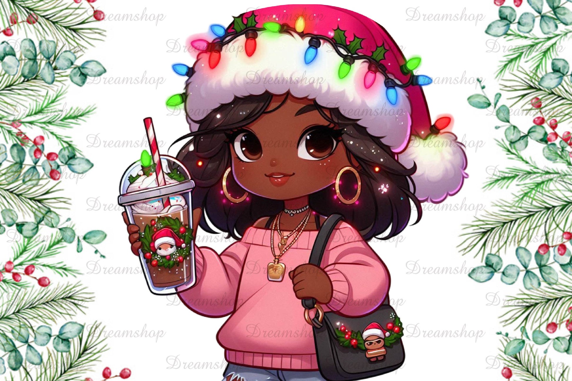 Christmas Girl Fashion Clipart Bundle 7 - CraftNest - Digital Crafting and Art