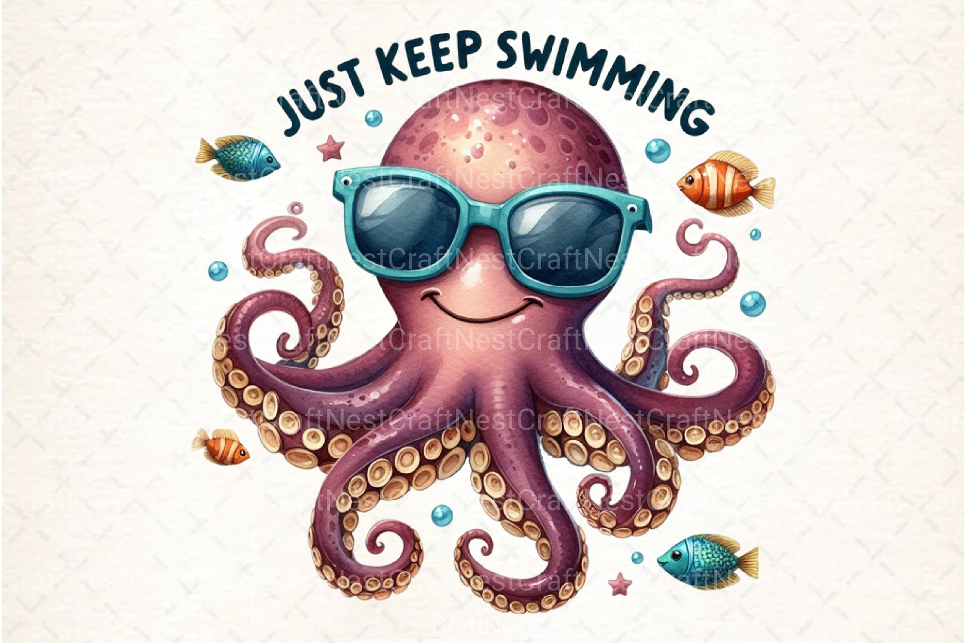 Just Keep Swimming Clipart Bundle - CraftNest - Digital Crafting and Art