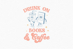 Drunk On Books & Coffee SVG Bundle - CraftNest - Digital Crafting and Art