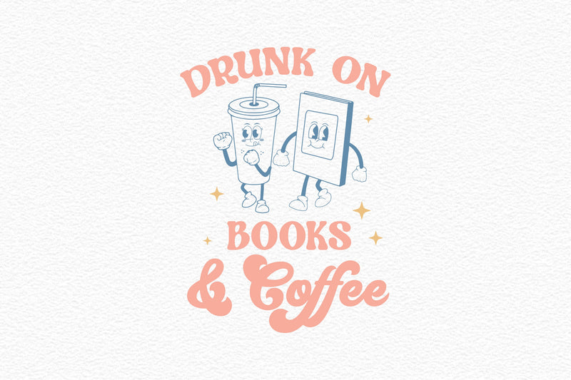 Drunk On Books & Coffee SVG Bundle - CraftNest - Digital Crafting and Art