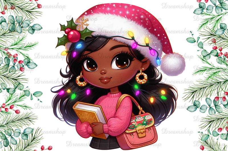Christmas Girl Fashion Clipart Bundle 1 - CraftNest - Digital Crafting and Art