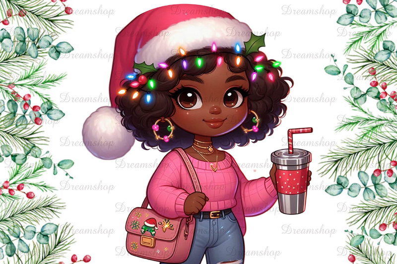 Christmas Girl Fashion Clipart Bundle 2 - CraftNest - Digital Crafting and Art