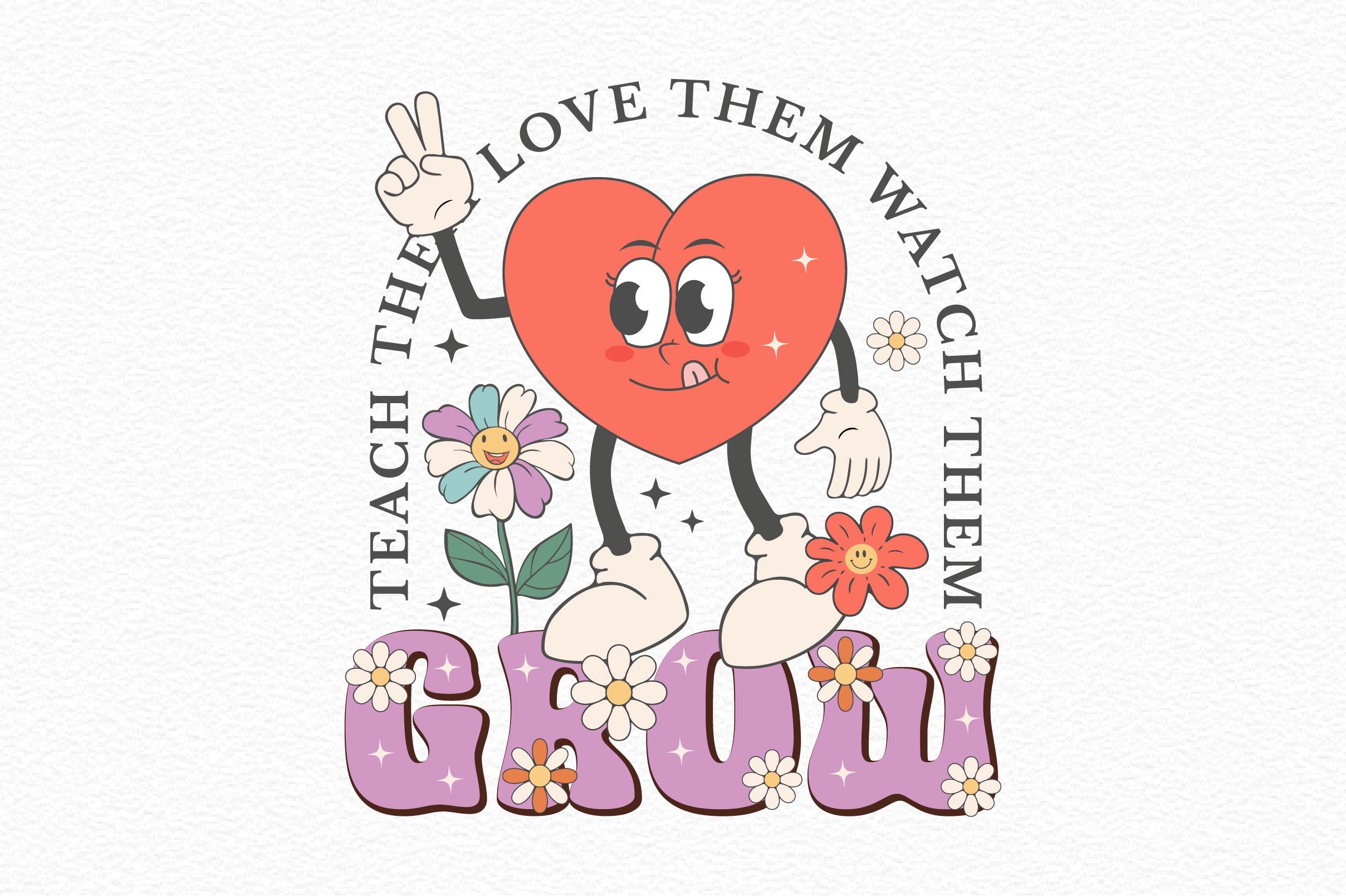 Teach Them Love Them Watch Them Grow Clipart Bundle - CraftNest - Digital Crafting and Art