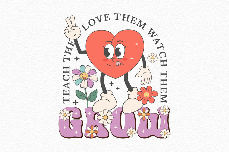 Teach Them Love Them Watch Them Grow Clipart Bundle - CraftNest - Digital Crafting and Art