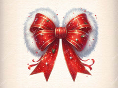 Coquette Christmas Bow Christmas Clipart Bundle - CraftNest - Digital Crafting and Art