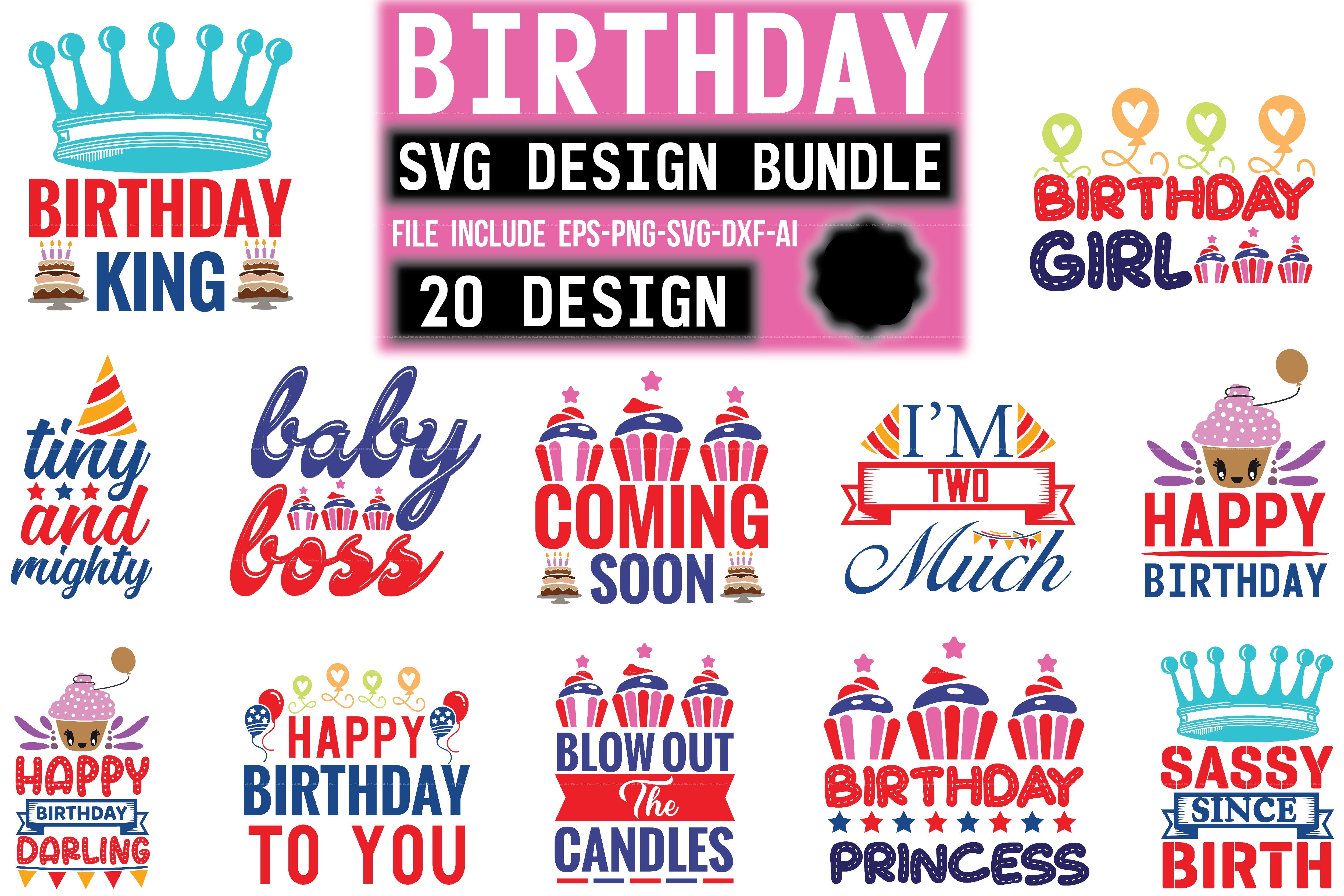 Birthday SVG Bundle 5