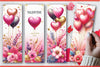 Valentine's Day Balloons Bookmarks 3