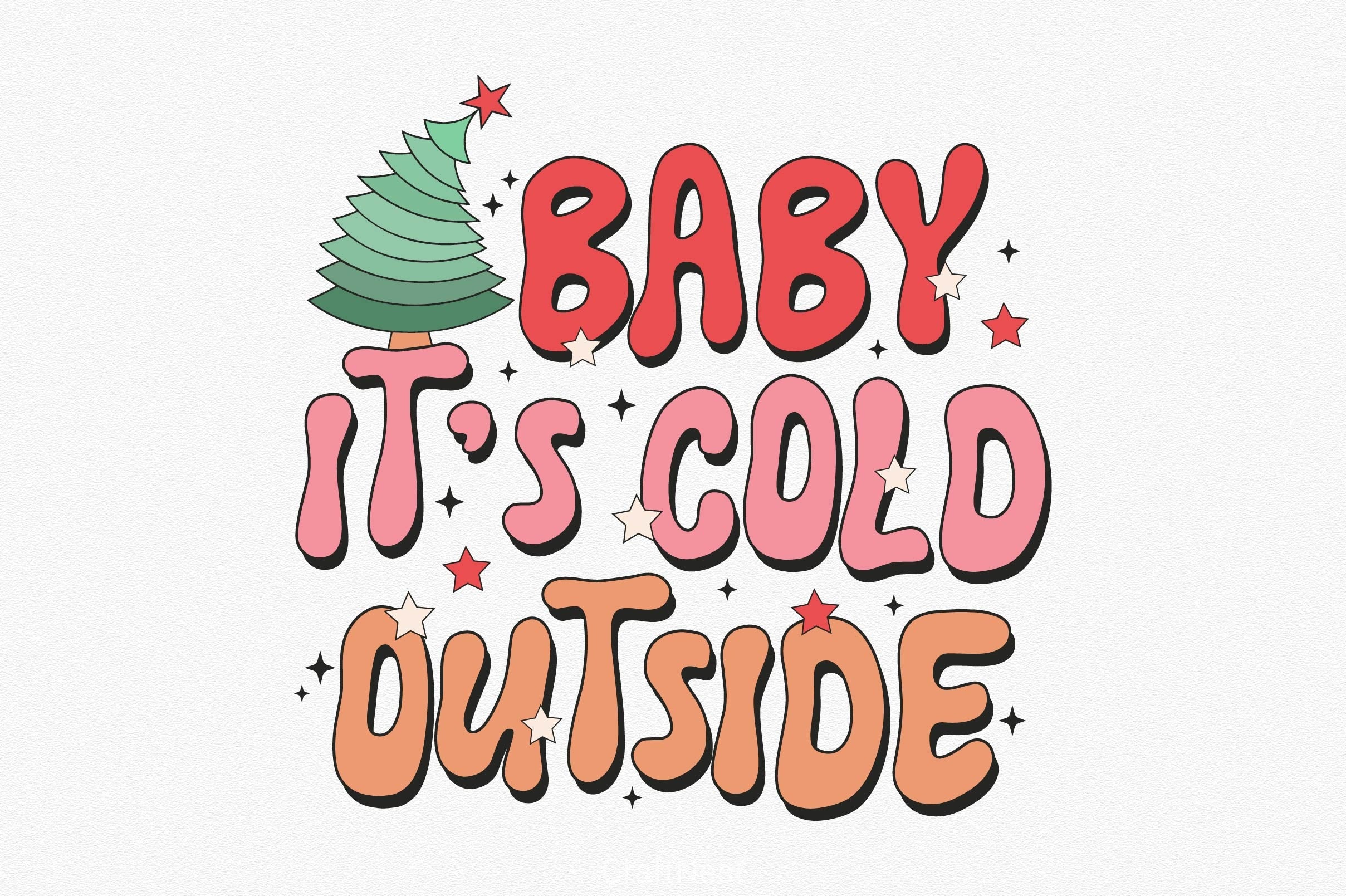 Baby It's Cold Outside Clipart Bundle - CraftNest - Digital Crafting and Art