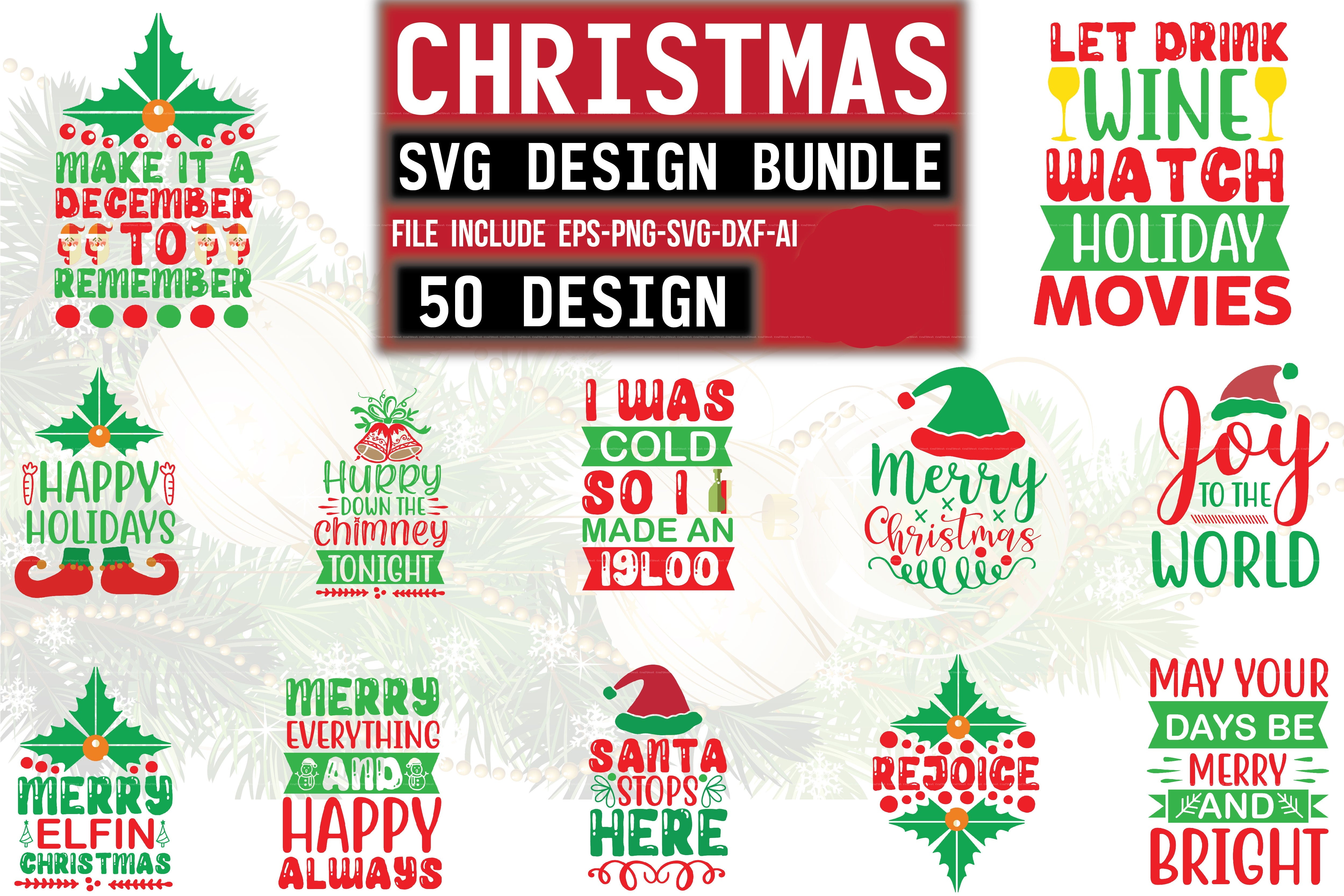 Christmas Design SVG Bundle 6