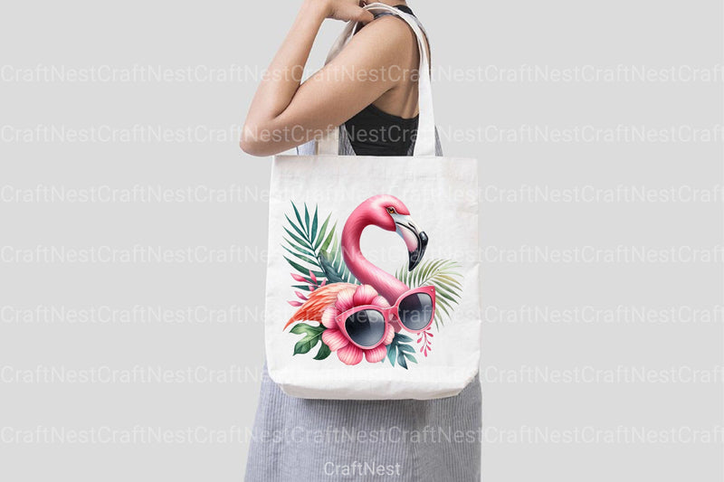 Flamingo Sunglasses Clipart Bundle - CraftNest - Digital Crafting and Art