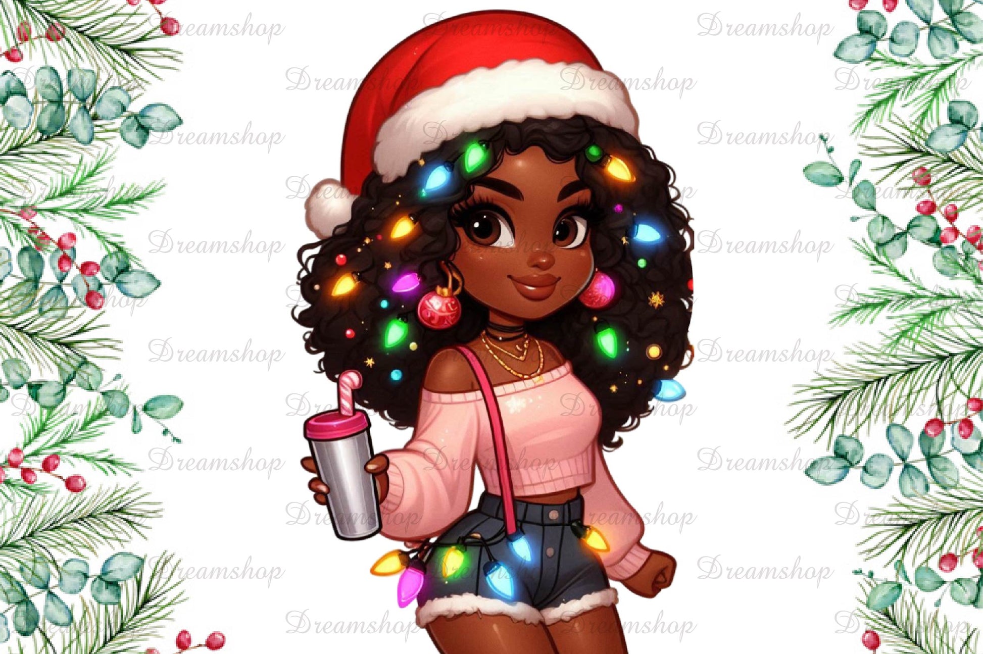 Christmas Girl Fashion Clipart Bundle 3 - CraftNest - Digital Crafting and Art