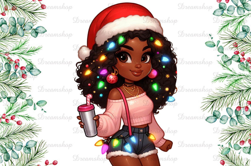 Christmas Girl Fashion Clipart Bundle 3 - CraftNest - Digital Crafting and Art