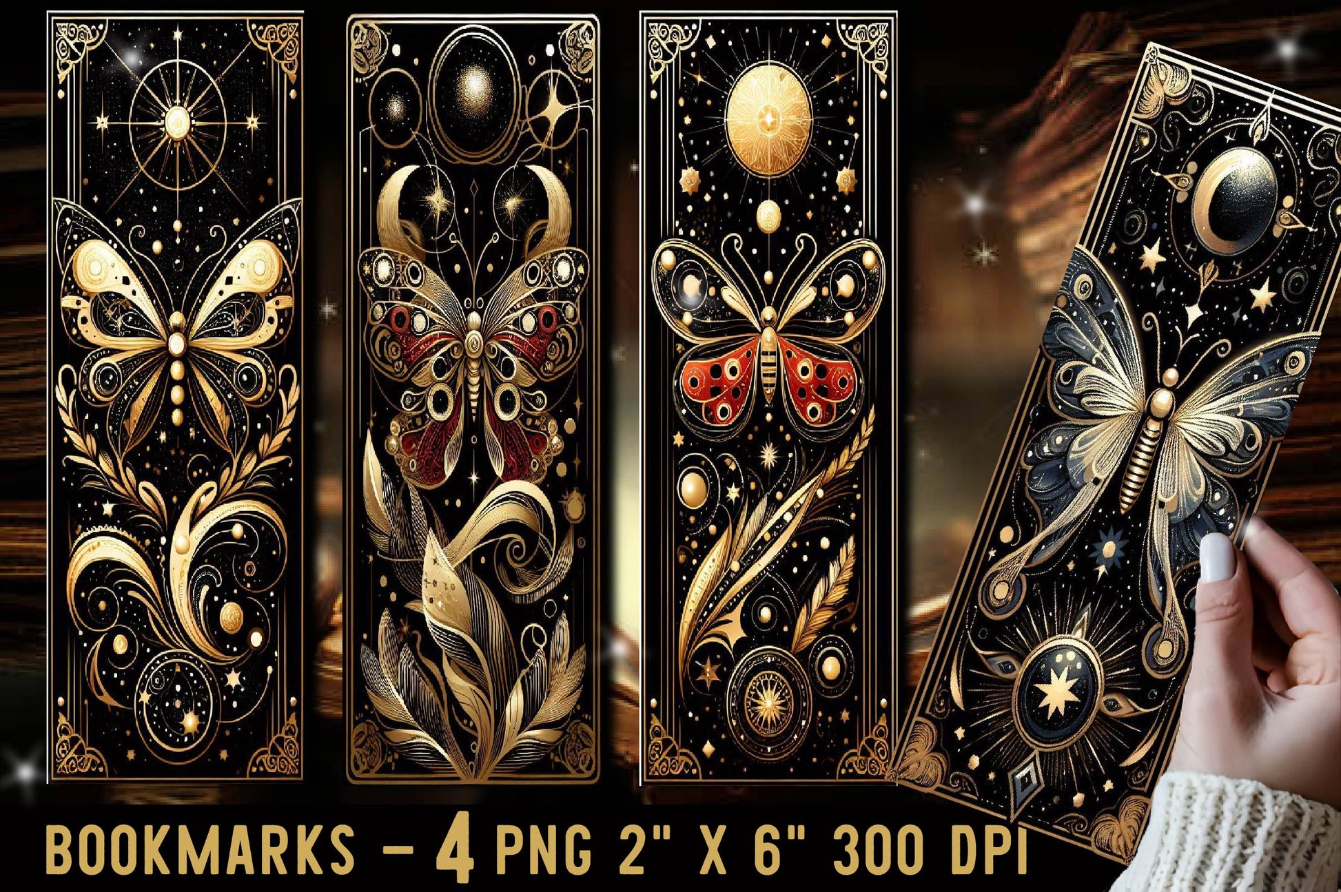 Butterfly Bookmark Mystic Butterfly Bookmark - CraftNest - Digital Crafting and Art