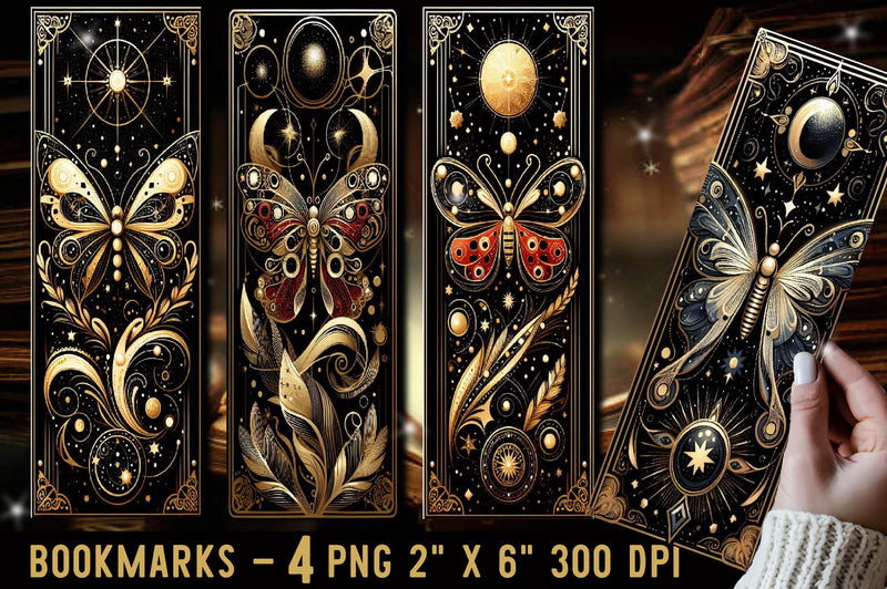 Butterfly Bookmark Mystic Butterfly Bookmark - CraftNest - Digital Crafting and Art