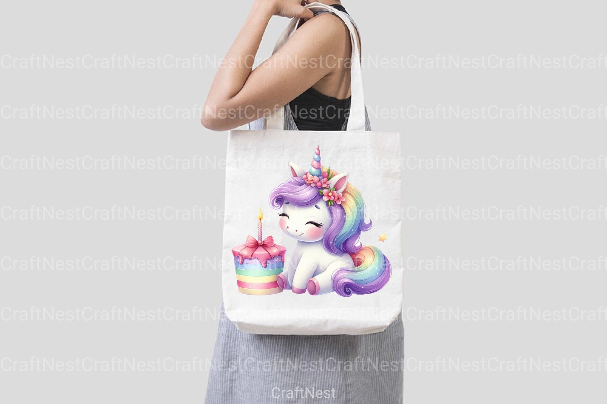 Unicorn Birthday Clipart Bundle 99 - CraftNest - Digital Crafting and Art