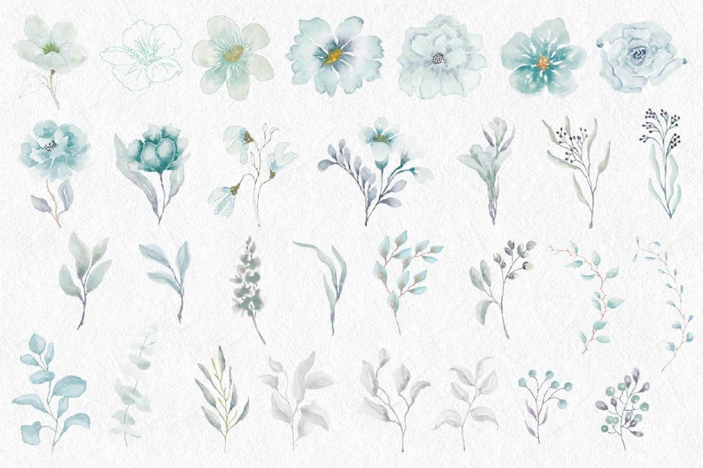 Sea Mist Alphabet Clipart Bundle - CraftNest - Digital Crafting and Art