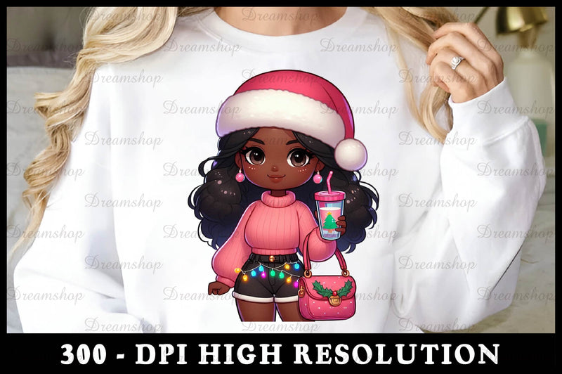 Christmas Girl Fashion Clipart Bundle 4 - CraftNest - Digital Crafting and Art