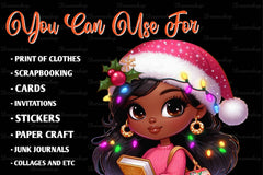 Christmas Girl Fashion Clipart Bundle 1 - CraftNest - Digital Crafting and Art