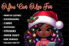Christmas Girl Fashion Clipart Bundle 6 - CraftNest - Digital Crafting and Art