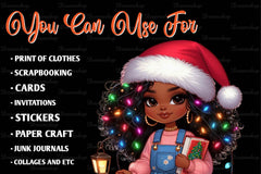 Christmas Girl Design Clipart Bundle 15 - CraftNest - Digital Crafting and Art