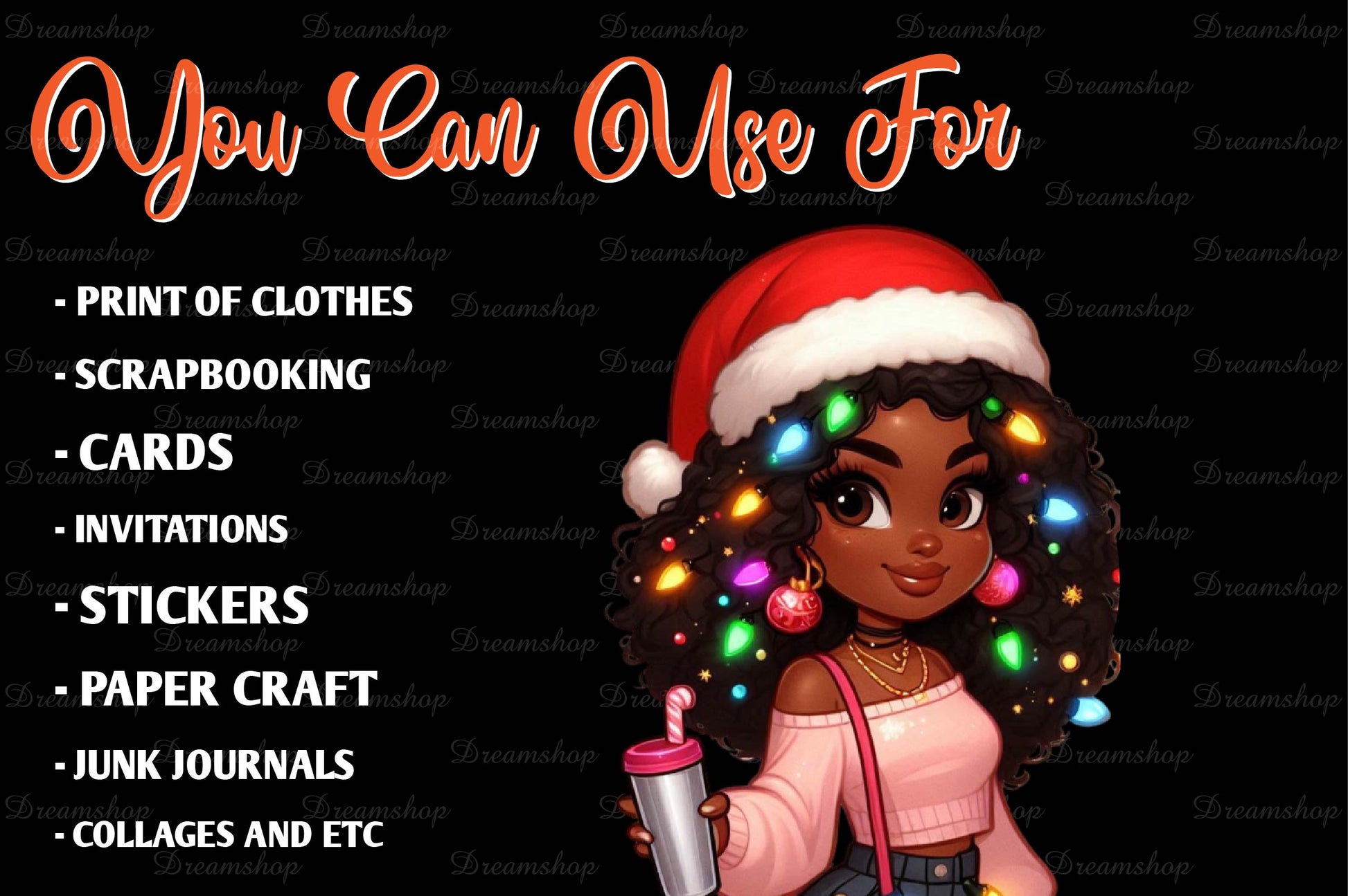 Christmas Girl Fashion Clipart Bundle 3 - CraftNest - Digital Crafting and Art
