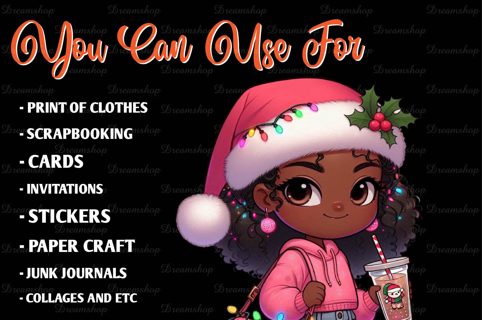 Christmas Girl Fashion Clipart Bundle 8 - CraftNest - Digital Crafting and Art