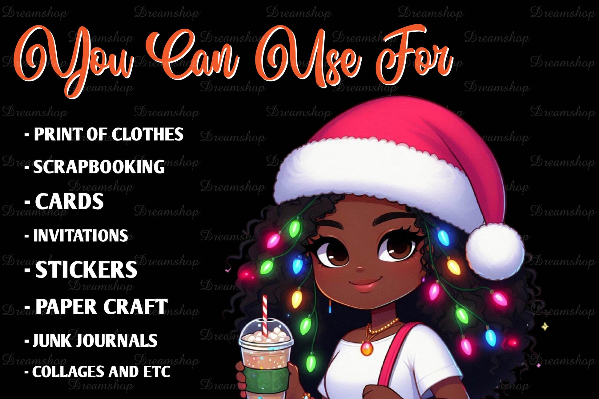Christmas Girl Design Clipart Bundle 14 - CraftNest - Digital Crafting and Art