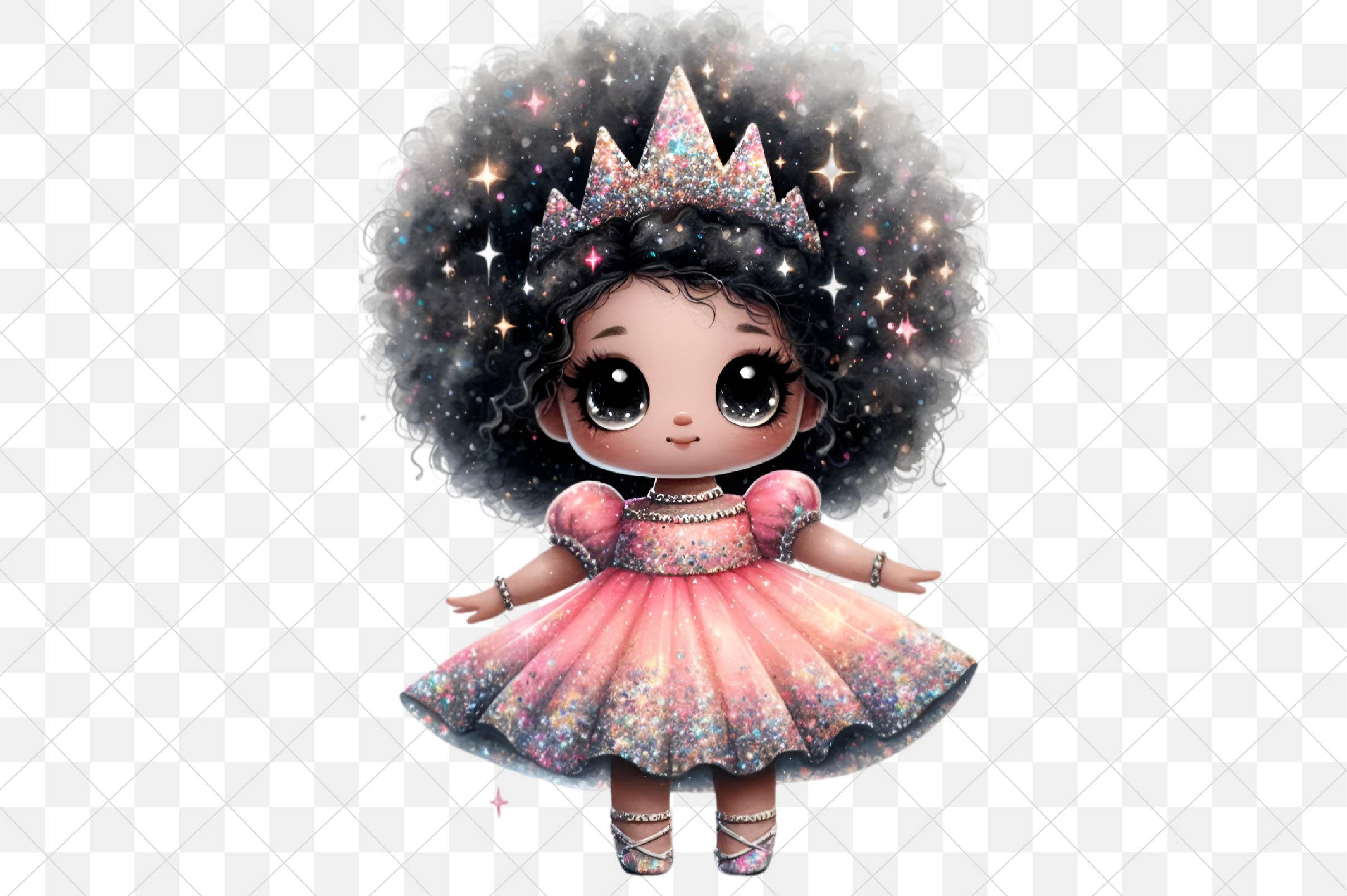 Cute Princess Design Clipart Bundle 3 - CraftNest - Digital Crafting and Art