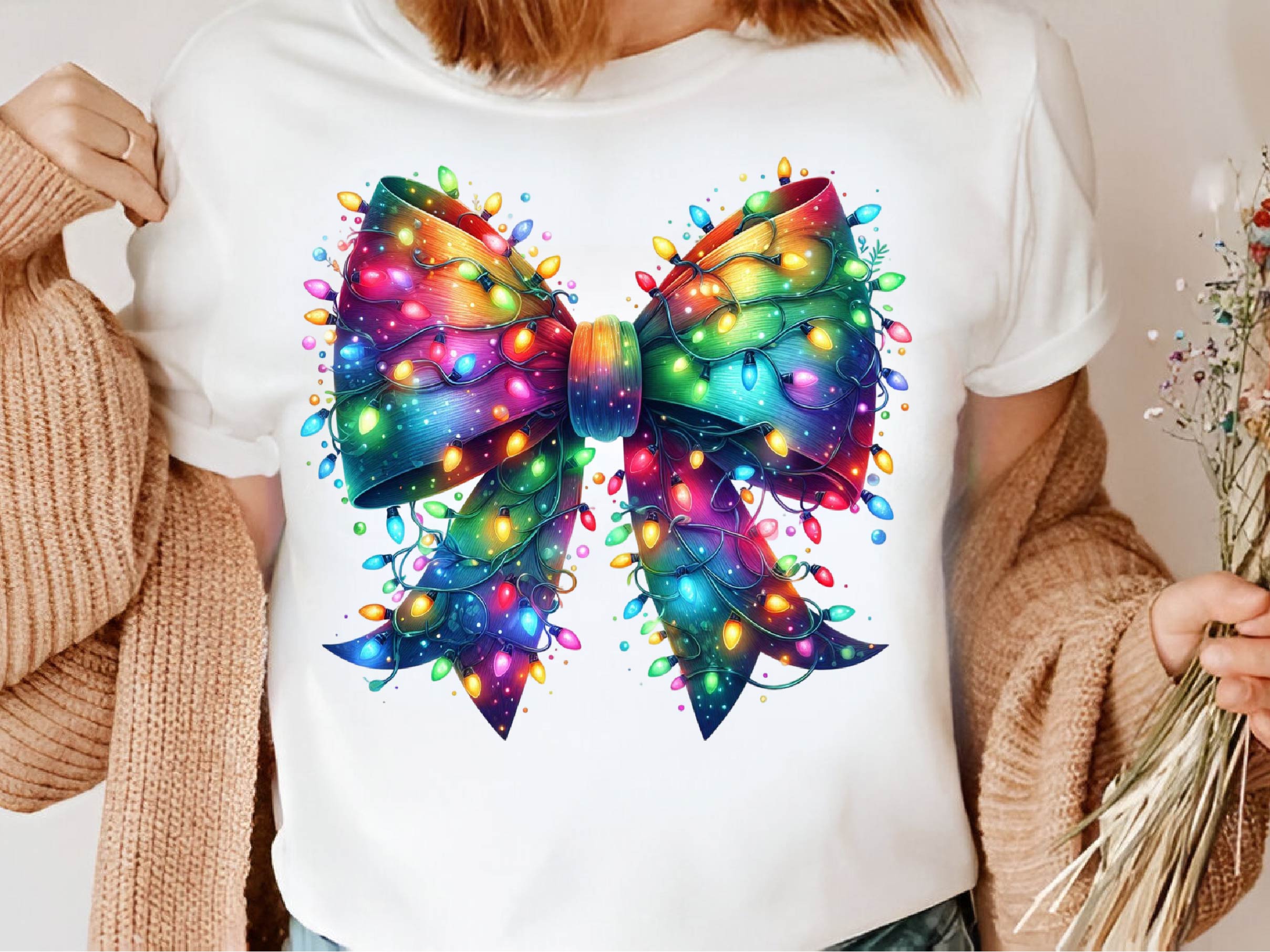 Christmas Light Coquette Bow Clipart Bundle - CraftNest - Digital Crafting and Art