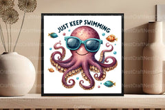 Just Keep Swimming Clipart Bundle - CraftNest - Digital Crafting and Art