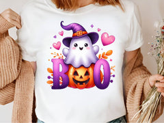 Halloween Boo Cute Ghost Pumpkin Witch Clipart Bundle - CraftNest - Digital Crafting and Art
