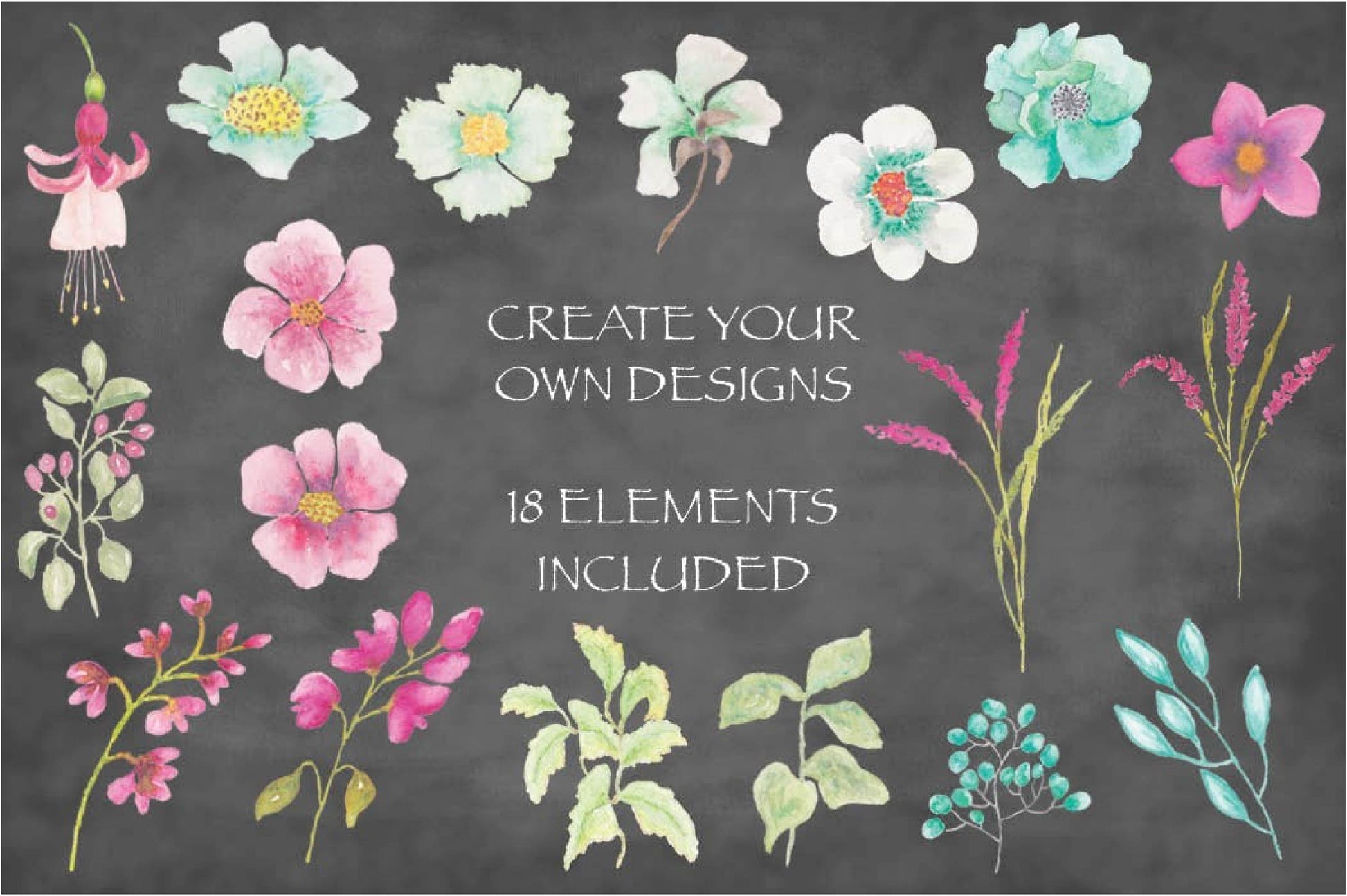 Pink Veronica Clip Art Pack Clipart Bundle - CraftNest - Digital Crafting and Art