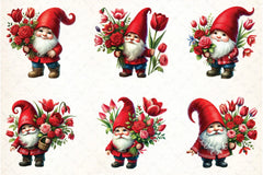 Valentine Gnome Clipart Bundle - CraftNest - Digital Crafting and Art