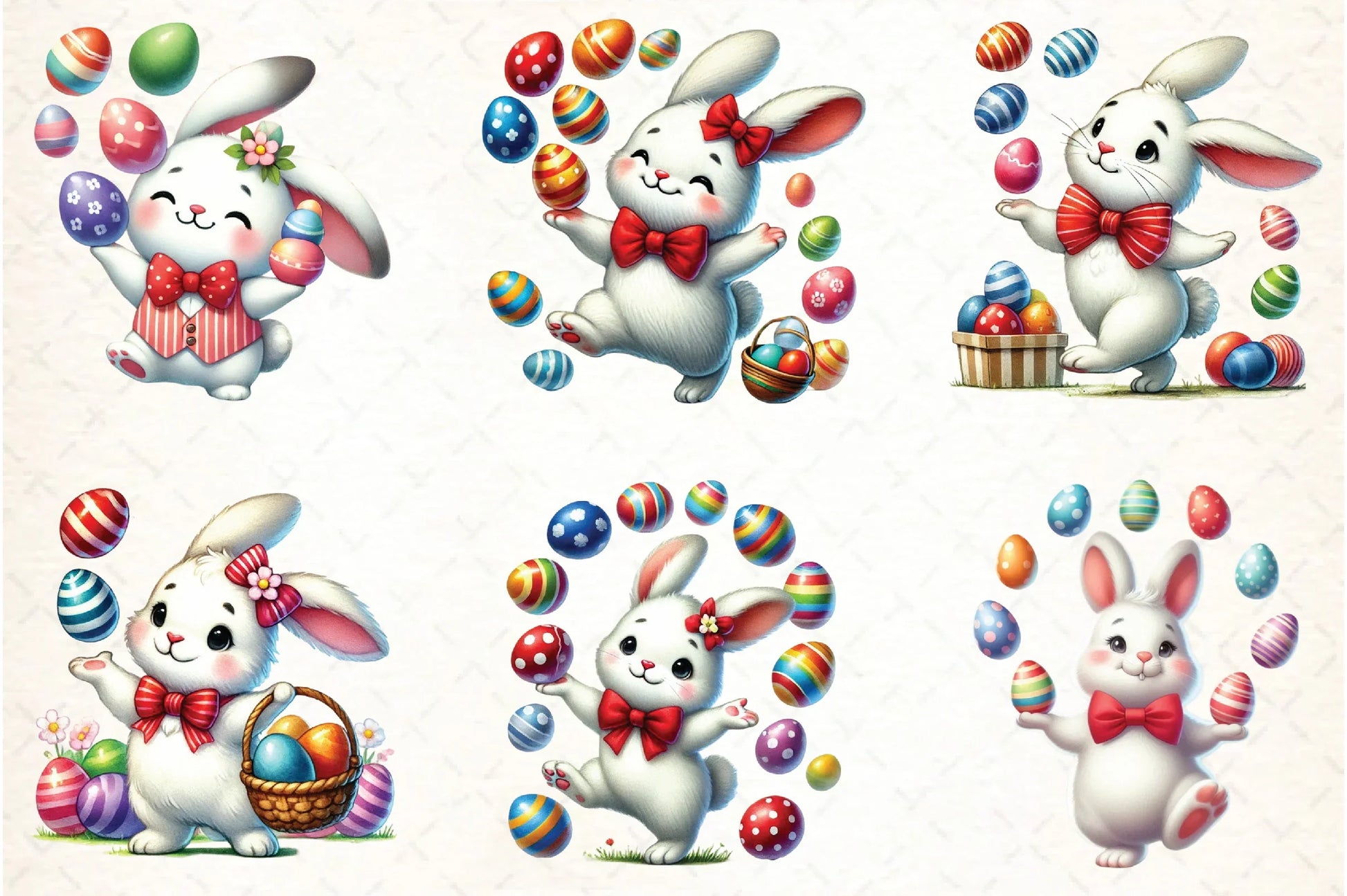 Easter Bunny Clipart Bundle - CraftNest - Digital Crafting and Art