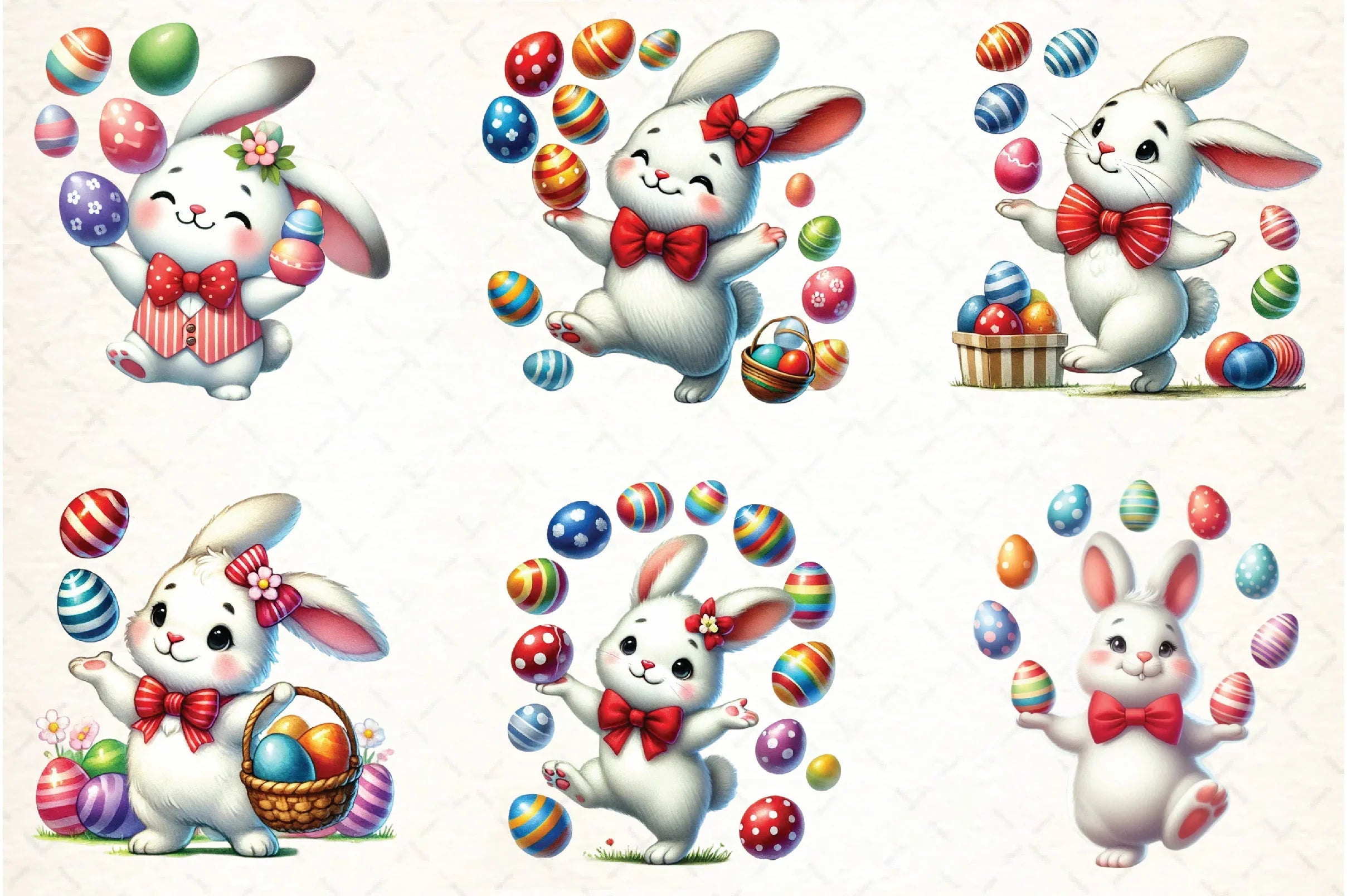 Easter Bunny Clipart Bundle - CraftNest - Digital Crafting and Art