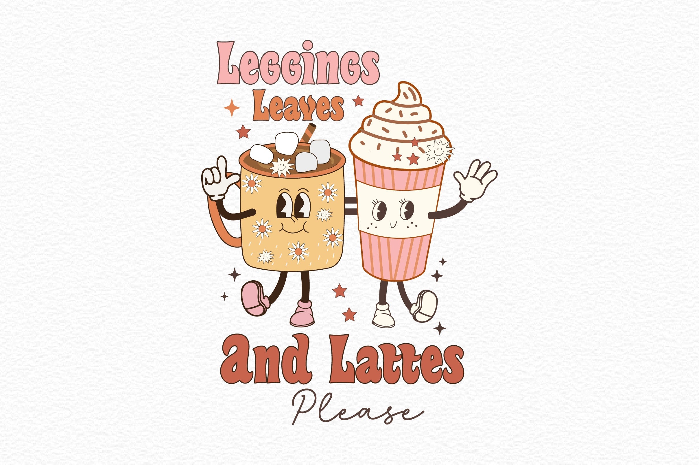 Leggings Leaves And Lattes Please Clipart Bundle - CraftNest - Digital Crafting and Art