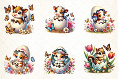 Easter Animal Clipart Bundle - CraftNest - Digital Crafting and Art