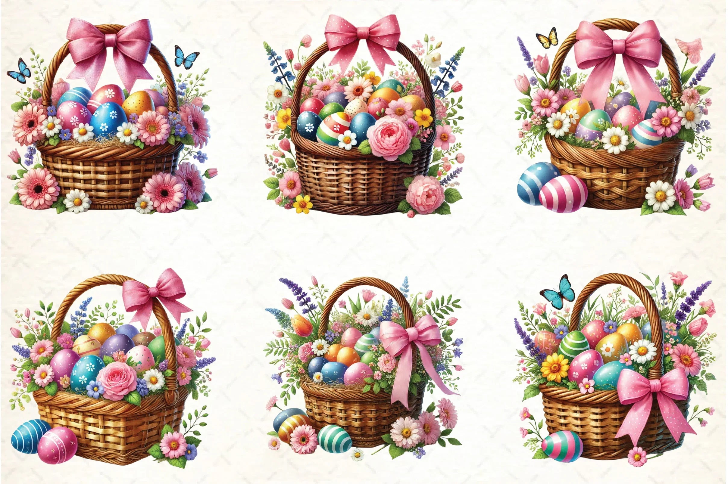 Easter Basket Clipart Bundle - CraftNest - Digital Crafting and Art