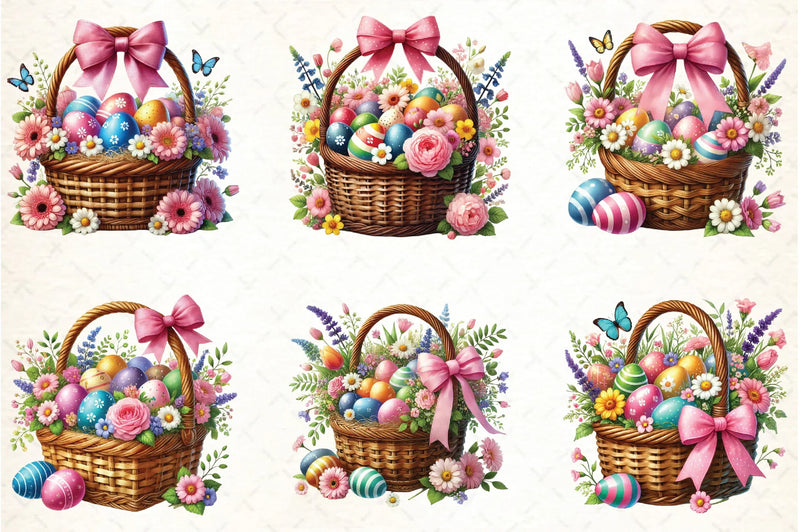 Easter Basket Clipart Bundle - CraftNest - Digital Crafting and Art