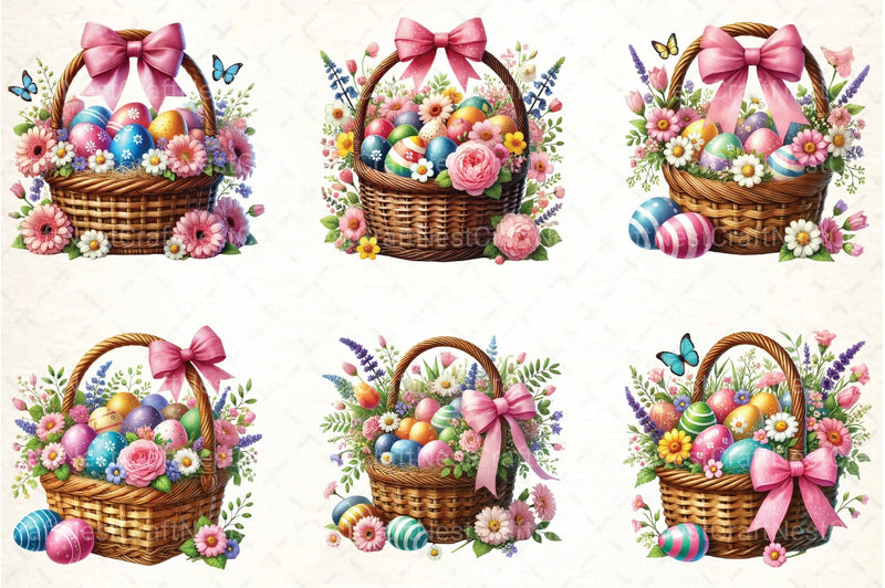 Easter Basket Clipart Bundle 99 - CraftNest - Digital Crafting and Art