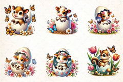 Easter Animal Clipart Bundle - CraftNest - Digital Crafting and Art