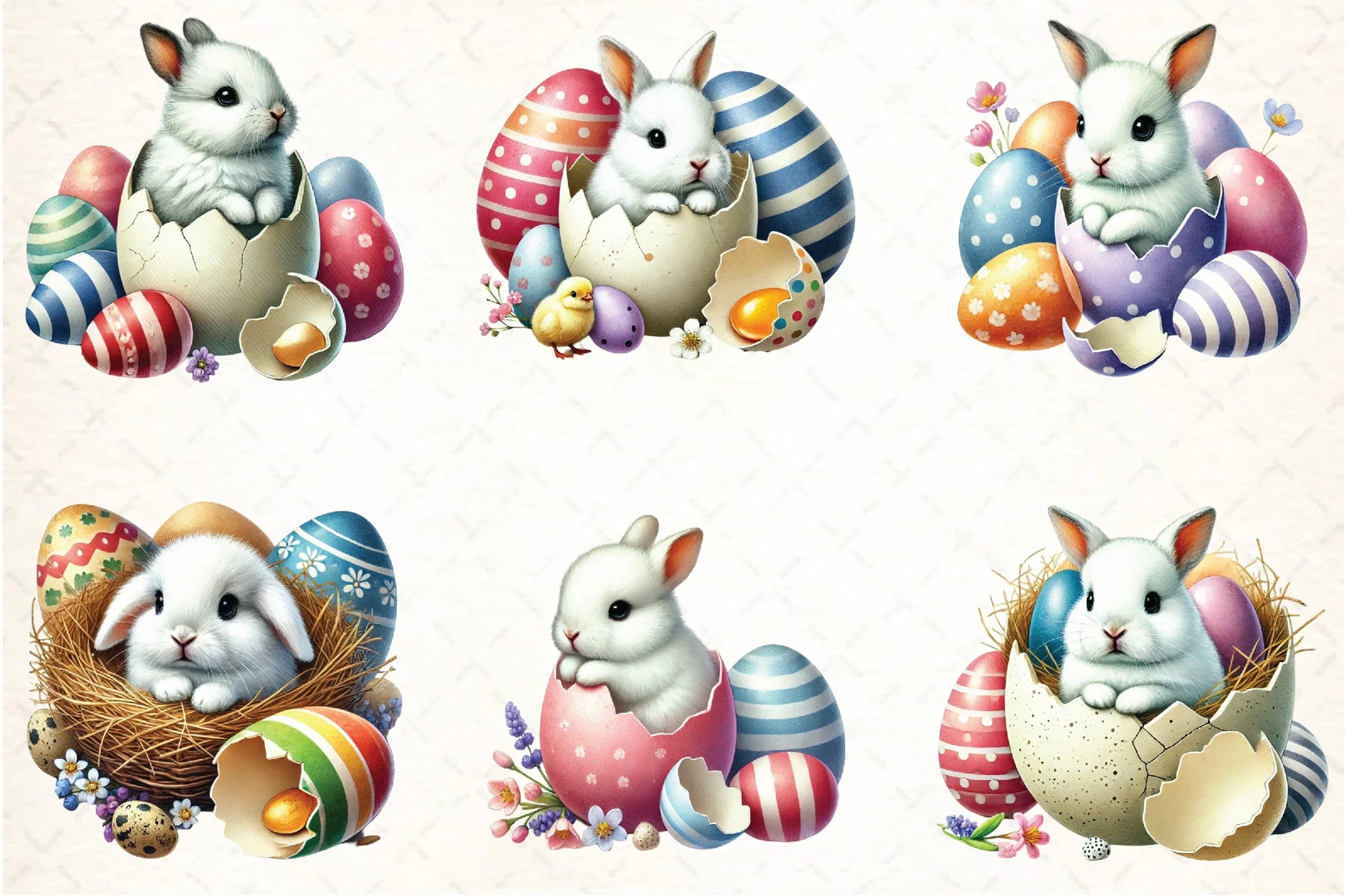 Cute Vintage Rabbit Clipart Bundle - CraftNest - Digital Crafting and Art