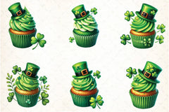 St. Patrick's Day Cupcake Clipart Bundle - CraftNest - Digital Crafting and Art