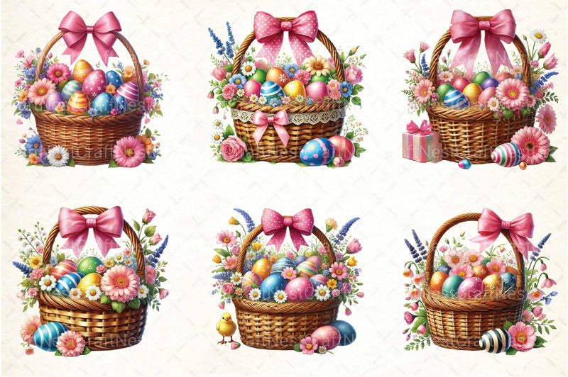 Easter Basket Clipart Bundle 99 - CraftNest - Digital Crafting and Art