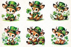 St. Patrick's Day Reindeer Clipart Bundle - CraftNest - Digital Crafting and Art